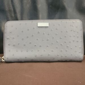 Neda Gray Textured Wallet